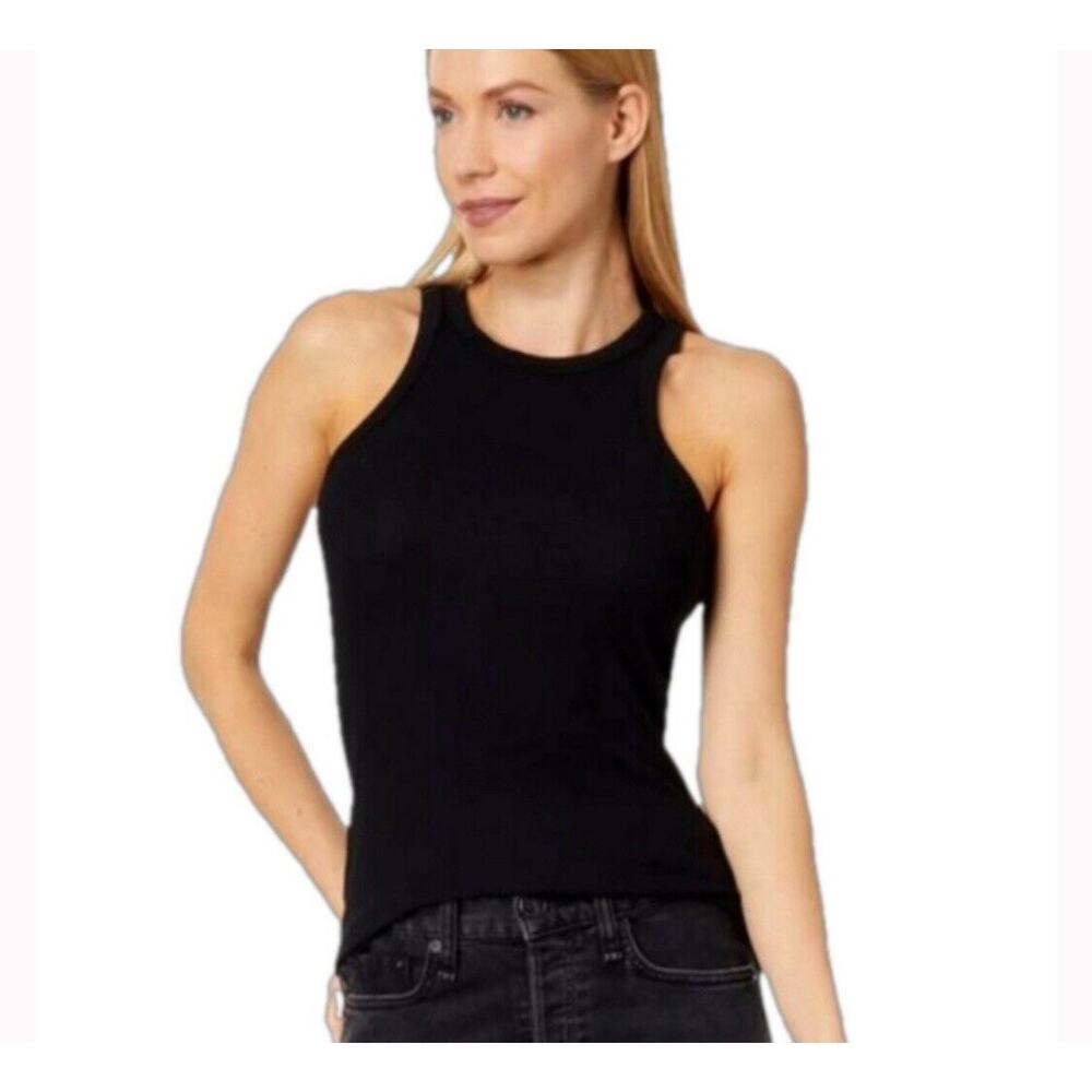 bobi Los Angeles Black High Neck Tank Womens Size XS NWT